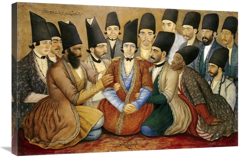 Global Gallery GCS-268180-36-142 36 in. A Young Qajar Prince & His Ent