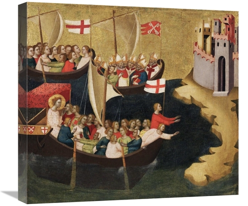 Global Gallery GCS-456785-22-142 22 in. Arrival of Saint Ursula at Col