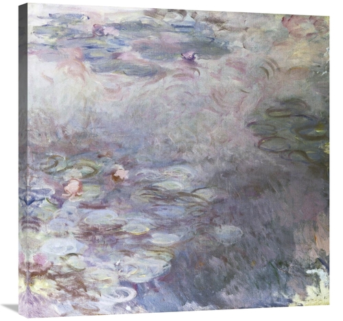 Global Gallery GCS-278687-30-142 30 in. Pale Water Lilies - Nympheas C