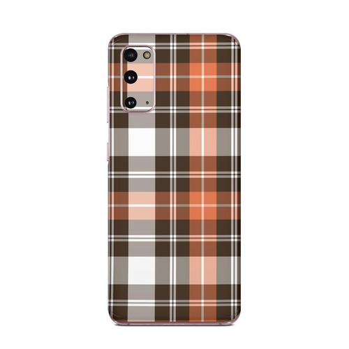 DecalGirl SGS205G-PLAID-CPR Samsung Galaxy S20 5G Skin - Copper Plaid