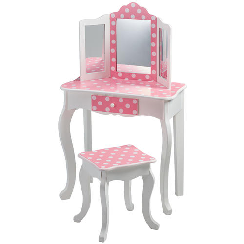 Fantasy Fields Kids Pink Vanity Dressing Table Set