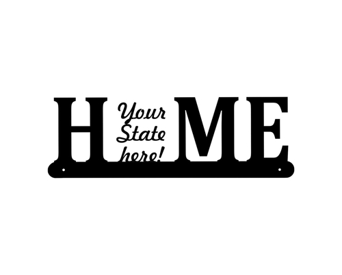 Central Coast Designs NEWJERSEYHOME-15BLK 6 x 15 in. New Jersey Home T