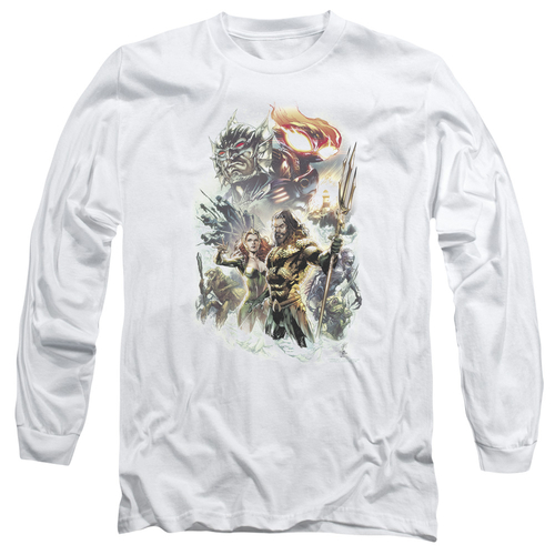 Trevco AQUA141-AL-4 Aquaman Movie & King of Atlantis Adult Cotton Long