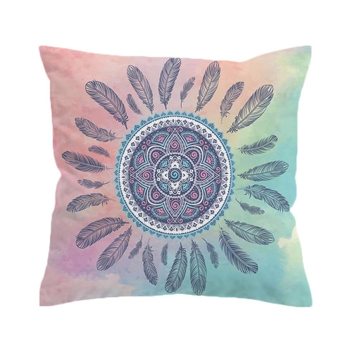 Mandala Cushion Cover Floral Home Pillow Case