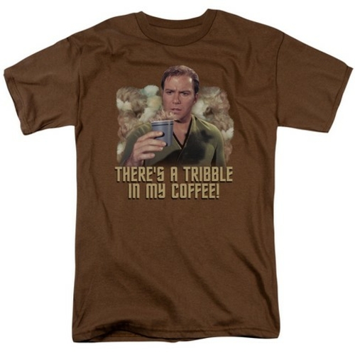 Trevco Star Trek-Coffee Tribble - Short Sleeve Adult 18-1 Tee - Coffee