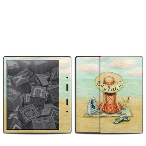 DecalGirl AKOA7-RELAX Amazon Kindle Oasis 2017 Skin - Relaxing on Beac