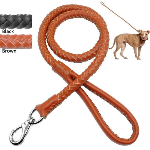 Braided Rolled Rounded Dog Leash Pet Rope Lead for