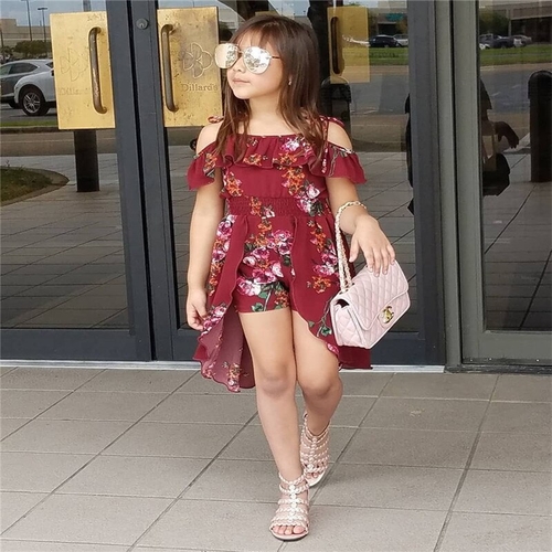 Emmababy 2019 Girl Dress Summer Floral Toddler