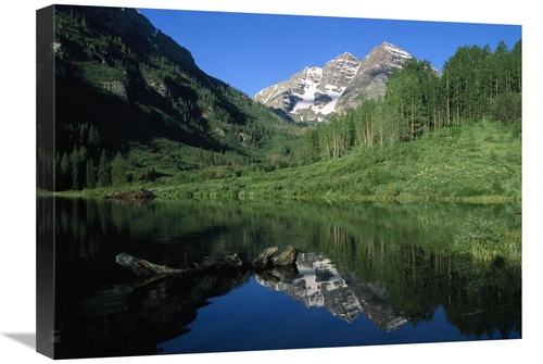 Global Gallery GCS-451993-1824-142 18 x 24 in. Maroon Bells At Maroon 