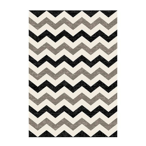 Infinity Chevron Black Rug