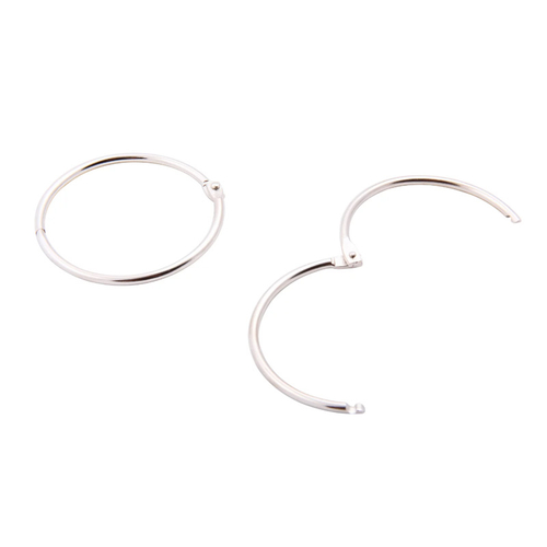 Baumgartens Book Rings 2 2 Pack CHROME (31455)