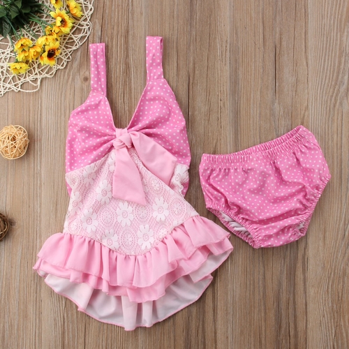 Toddler Baby Girls Hot Summer Bodysuits Swimmable
