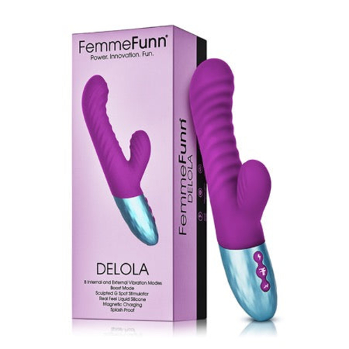 FemmeFunn Delola Rechargeable Silicone Dual Stimulation G-Spot