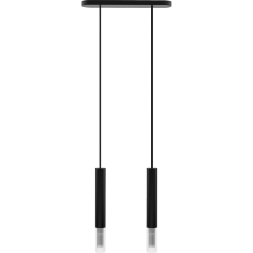 Hanging lamp Madera2 tin 2 fl black