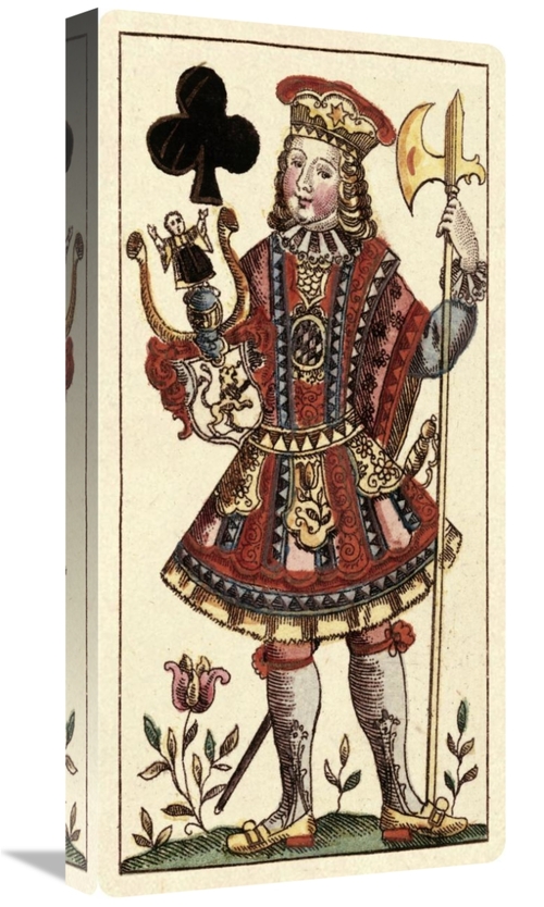 Global Gallery GCS-455071-1224-142 12 x 24 in. Knave of Clubs - Bauern