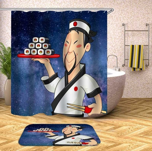 The Sushi Guy Shower Curtain