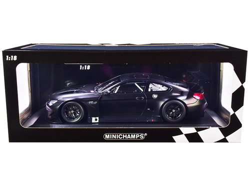 2016 BMW M6 GT3 Plain Body Version Matt Black 1/18 Diecast Model Car
