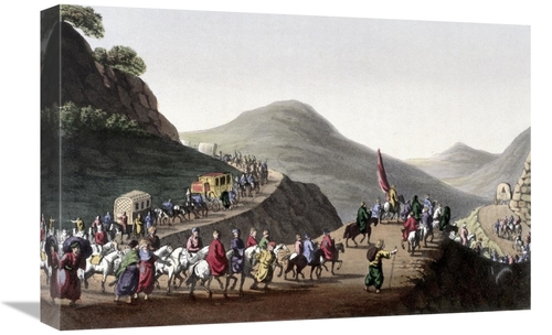 Global Gallery GCS-281078-22-142 22 in. Road Over the Balkan Mountain 