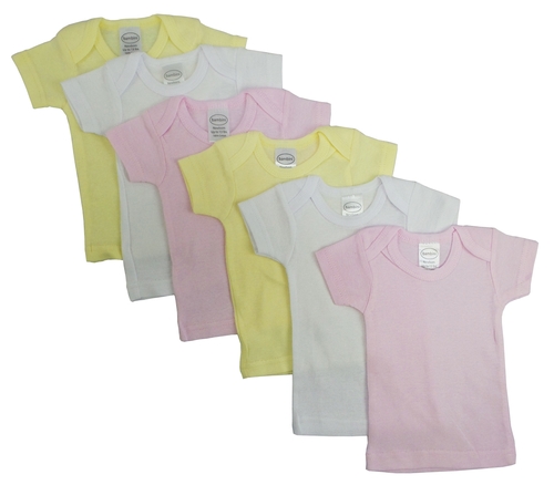 Bambini CS-057M-057M Girls Pastel Variety Short Sleeve Lap T-shirts&#4