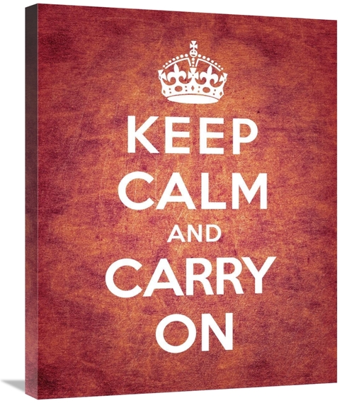Global Gallery GCS-371964-2228-142 22 x 28 in. Keep Calm & Carry on - 