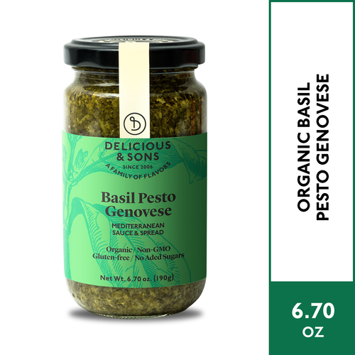 Delicious & Sons Organic Basil Pesto Genovese 6.70 oz.