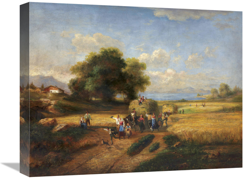 Global Gallery GCS-131237-1620-142 16 x 20 in. Harvest Celebration Art