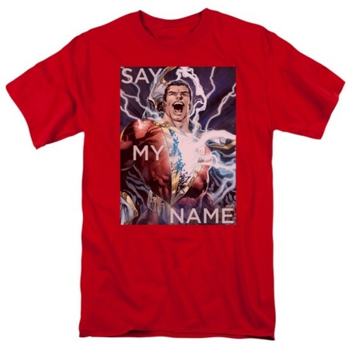 Trevco Jla-Say My Name Short Sleeve Adult 18-1 Tee- Red - 5X