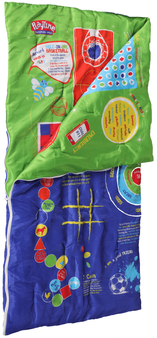 Playtime Reversible Slumber Bag. Over 35 Fun Interactive Games!