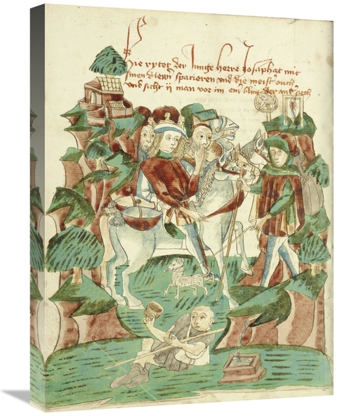 Global Gallery GCS-456812-1824-142 18 x 24 in. Josaphat Meeting A Blin