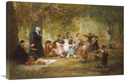 Global Gallery GCS-266223-36-142 36 in. Ring a Ring a Roses Art Print 