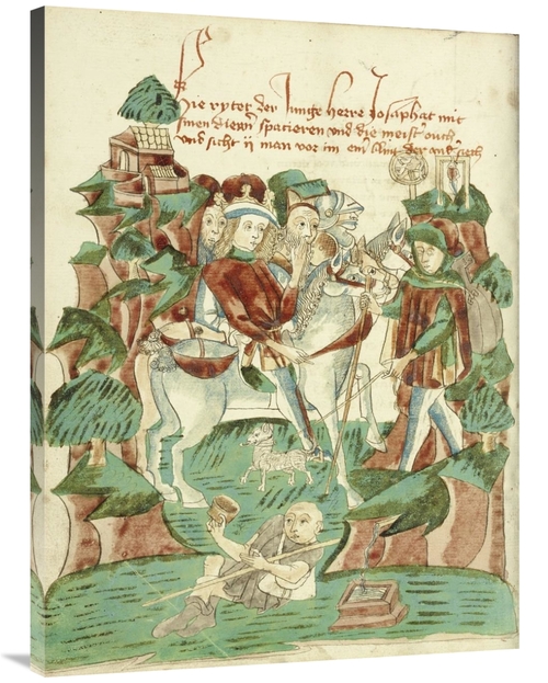 Global Gallery GCS-456812-3040-142 30 x 40 in. Josaphat Meeting A Blin