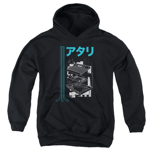 Trevco ATRI196-YFTH-2 Atari & Schematic Youth Cotton Pull-Over Hoodie&