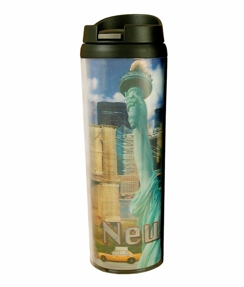 Americaware SATNYC01 New York Full Color Lenticular Tumbler