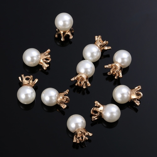 10pcs/set wedding Decor Rhinestones Buttons Pearl