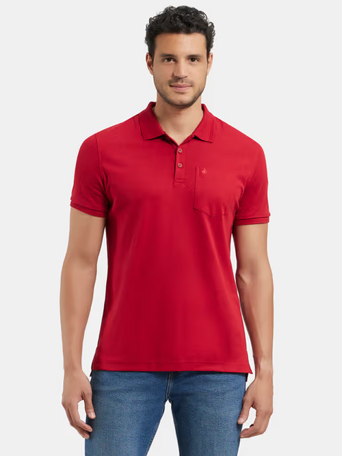 Men's Polo Neck Half Sleeve Sweat Proof Sport Tshirt (Size-S)