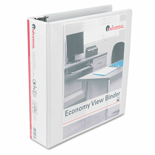 Universal 20982 Round Ring Economy Vinyl View Binder  2&apos;&