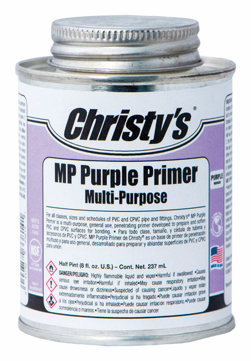 Christy s  4614210 CPVC & PVC 8 oz Primer & Cement  Purple