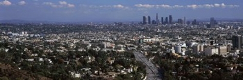 Panoramic Images PPI129397L Buildings in a city  Hollywood  City Of Lo