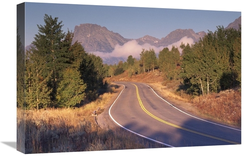 Global Gallery GCS-451971-1624-142 16 x 24 in. Highway & Mt Moran,