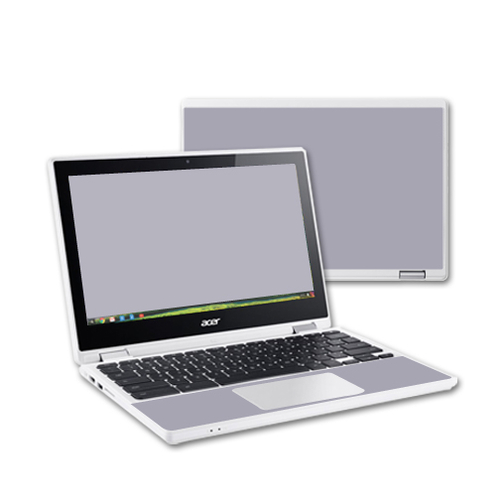 MightySkins ACCR11-Solid Gray Skin Decal Wrap for Acer Chromebook R11 
