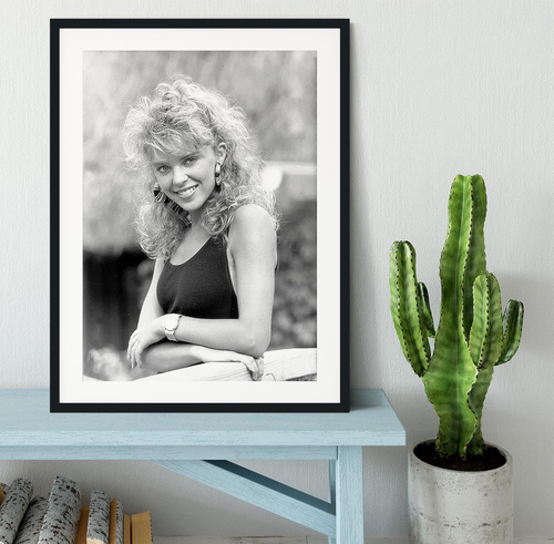 Kylie Minogue in 1988 Framed Print