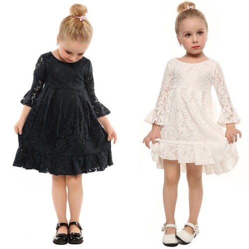 Pretty Kids Girls Lace Flower Princess