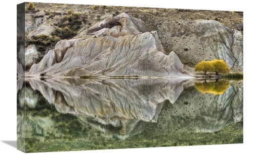 Global Gallery GCS-397765-1624-142 16 x 24 in. Reflection on Blue Lake