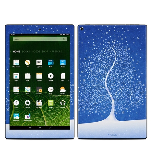 DecalGirl AKHD10-SNOWBORN Amazon Kindle Fire HD10 2015 Skin - Snowflak