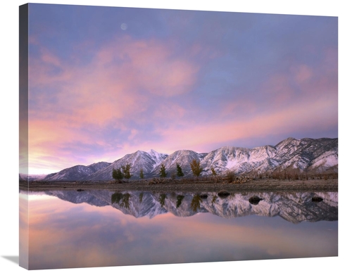 Global Gallery GCS-396277-30-142 30 in. Moon Over Carson Range with Ca