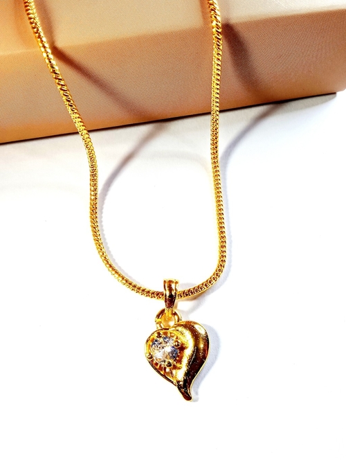 Beautiful Gold-plated Ruby Alloy Pendant Set