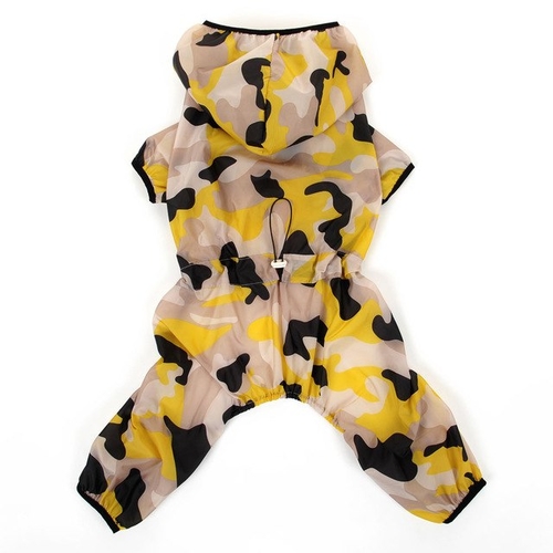 Yellow Camouflage Pet Coat  Large Dog UV