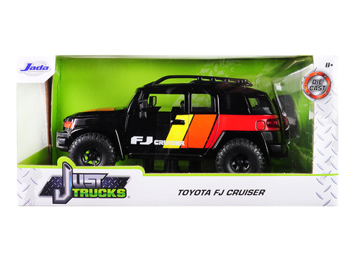 Toyota FJ Cruiser Custom with Roof Rack Black \Just Trucks\" 1/24