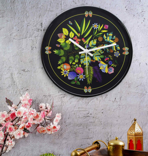 Vibrant Bliss Blue Wall Clock