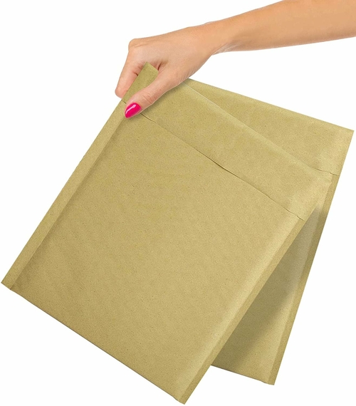 Pack of 25 Kraft Padded Bubble Mailers 7.25 x 11 Natural Brown Kraft